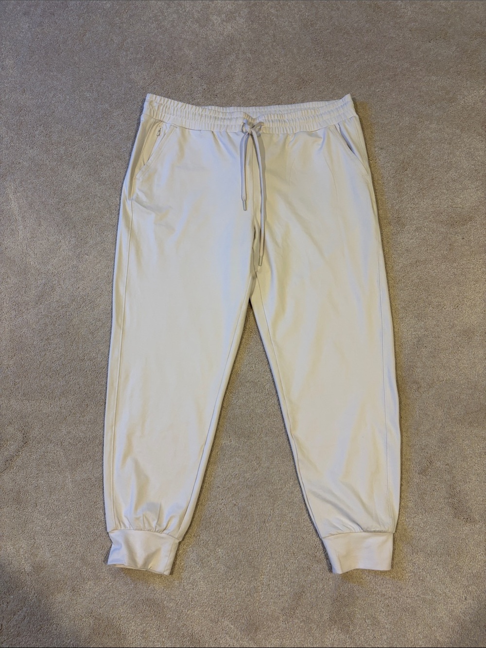 NWT off white/light beige xl Zella joggers